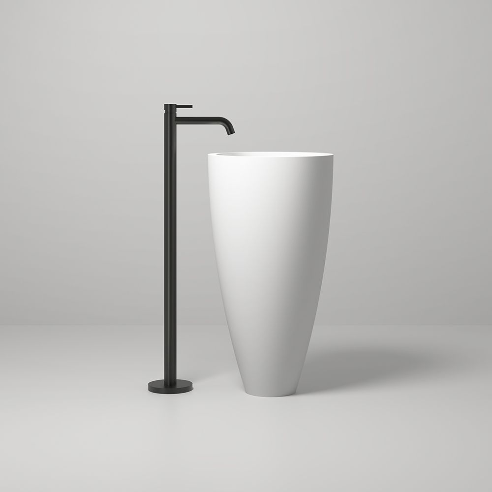 KT-6102 Resin Stone Cone Shape Freestanding Stand Alone Sink