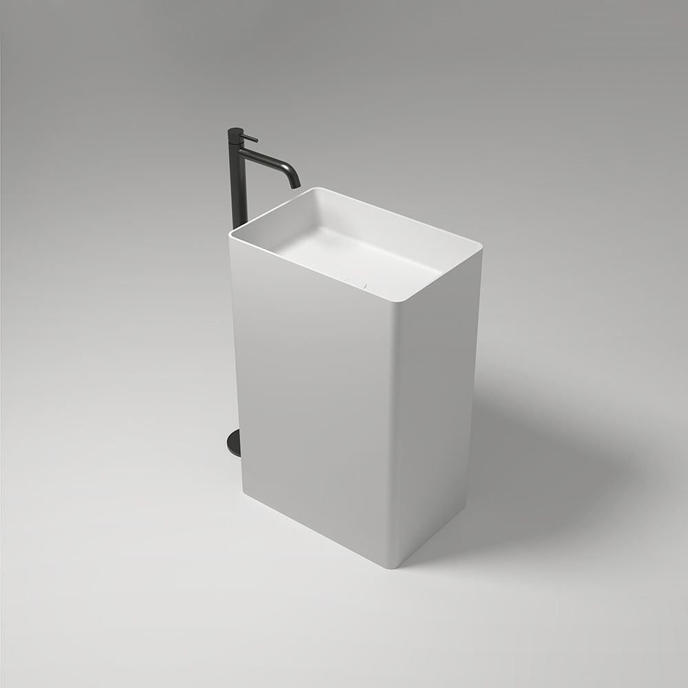 KT-6104 Freestanding Pedestal Basin Small bathrooms Rectangular Sinks