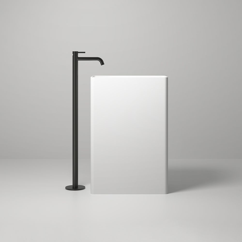 KT-6104 Freestanding Pedestal Basin Small bathrooms Rectangular Sinks