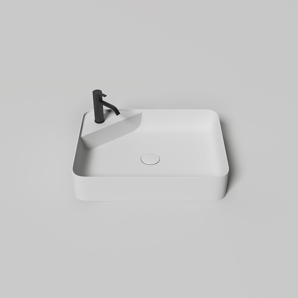 KT-2013 Counter Sink With Tap Hole Rectangular Countertop Basin