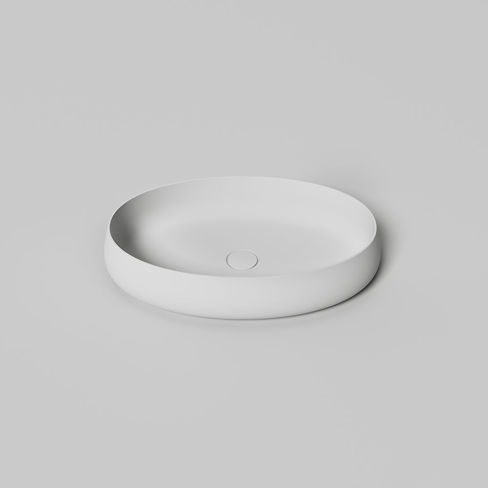 KT-2006 Resin Stone On Counter Sink Oval Counter Top Basin