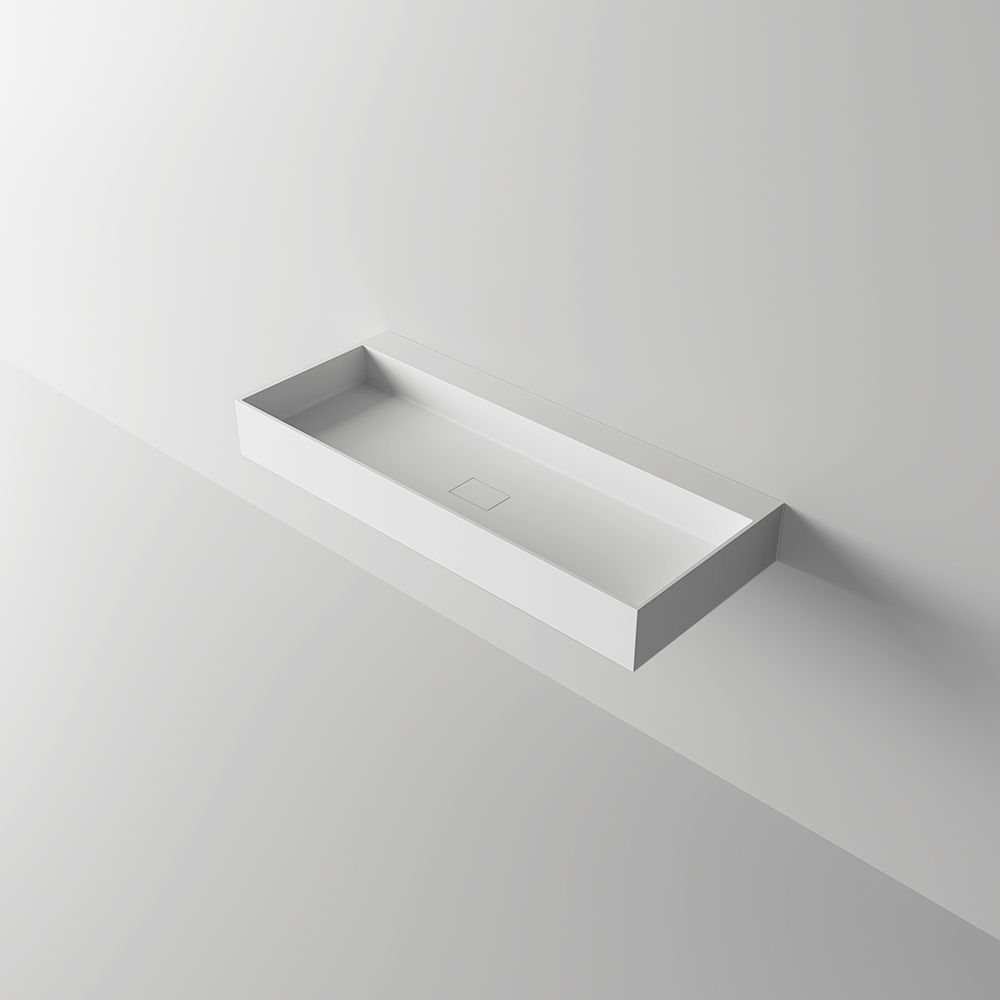 KT-C01 Customize Size Acrylic Solid Surface Wall Hung Wash Basin