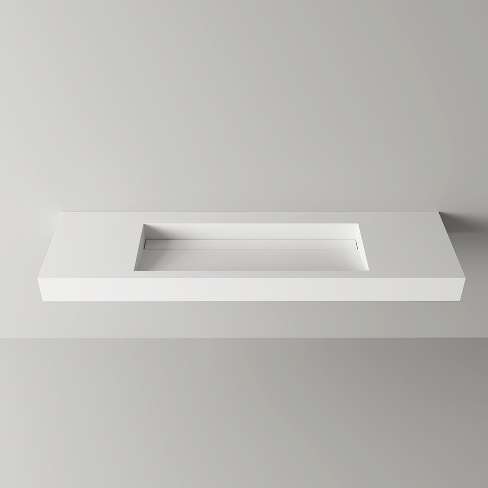 KT-C03 Solid Surface Integrated Sink Customize Wall Hanging Sink