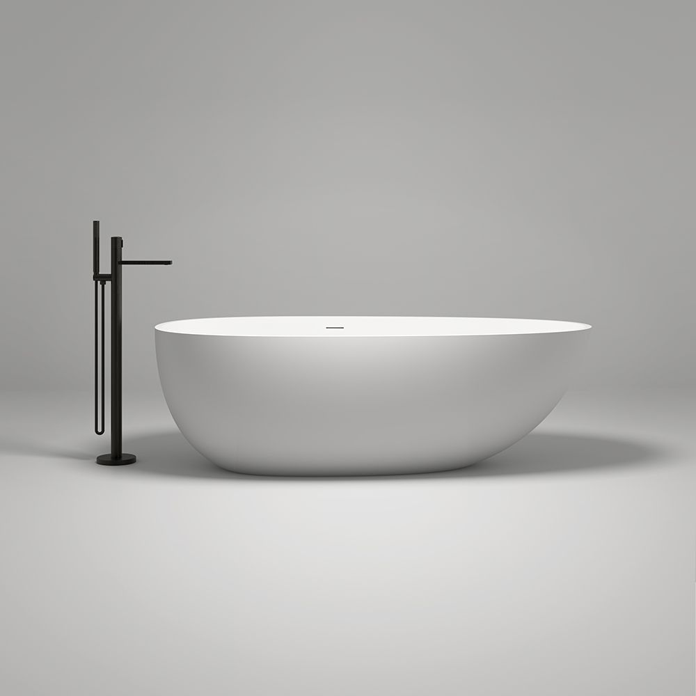 KT-8102 Egg Shape Solid Surface Baths Freestanding Soaking Baths