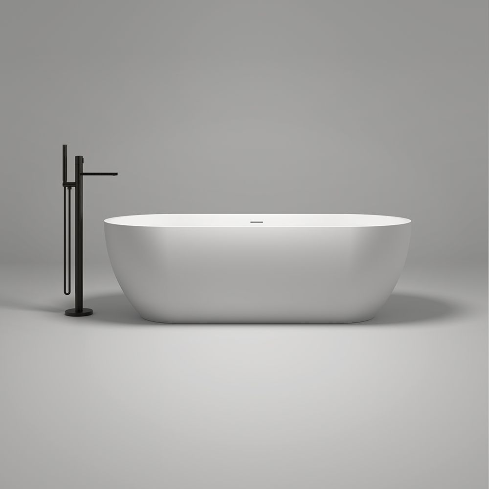 KT-8103 Capsule Shape Artificial Stone Solid Surface Freestanding Tub