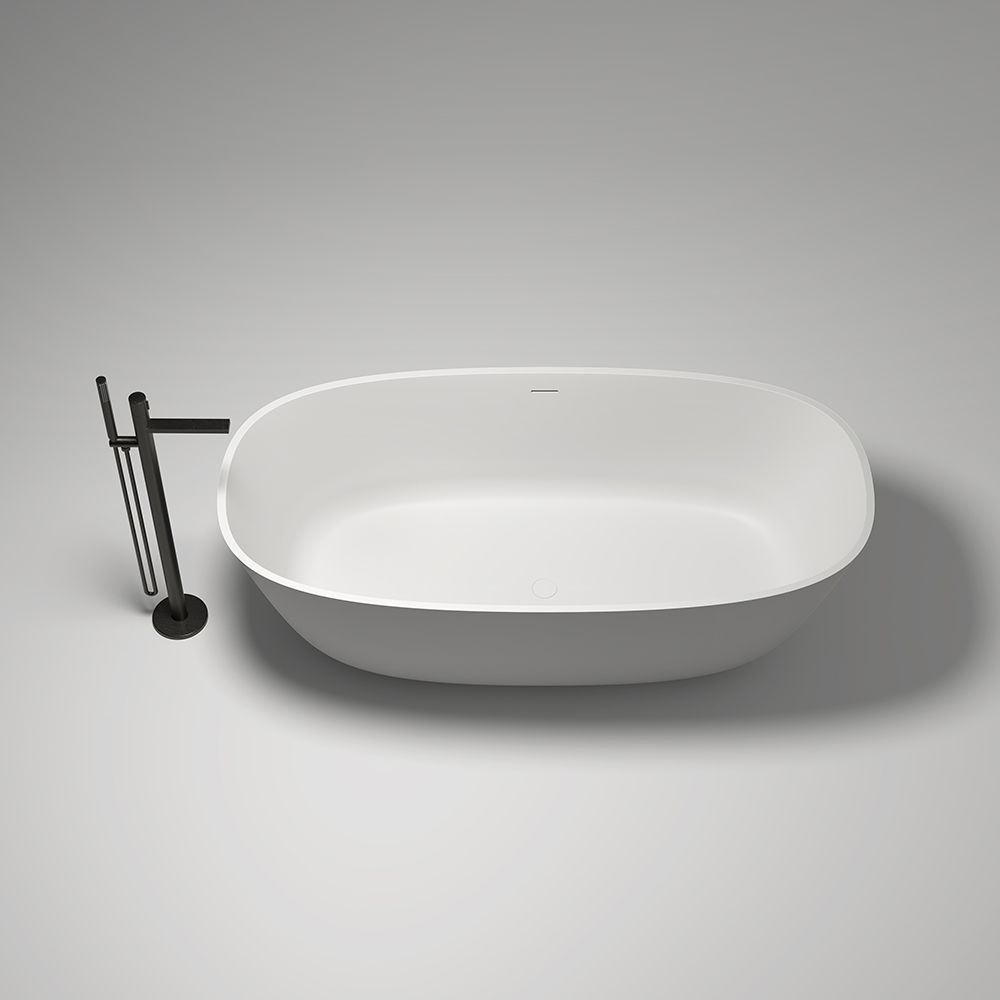 KT-8114 Artificial Stone Bathtubs Stone Resin Freestanding Bathtub