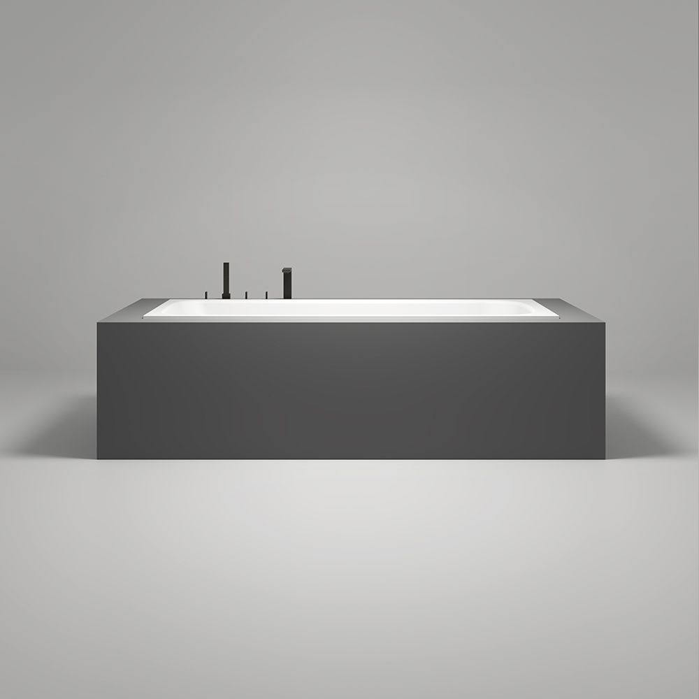 KT-8117 Solid Surface Tub Drop-in Bathtub Stone Resin Bathtub