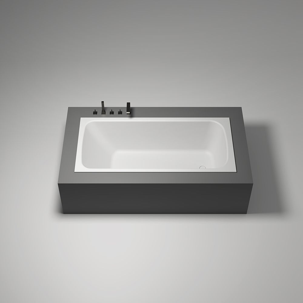 KT-8117 Solid Surface Tub Drop-in Bathtub Stone Resin Bathtub