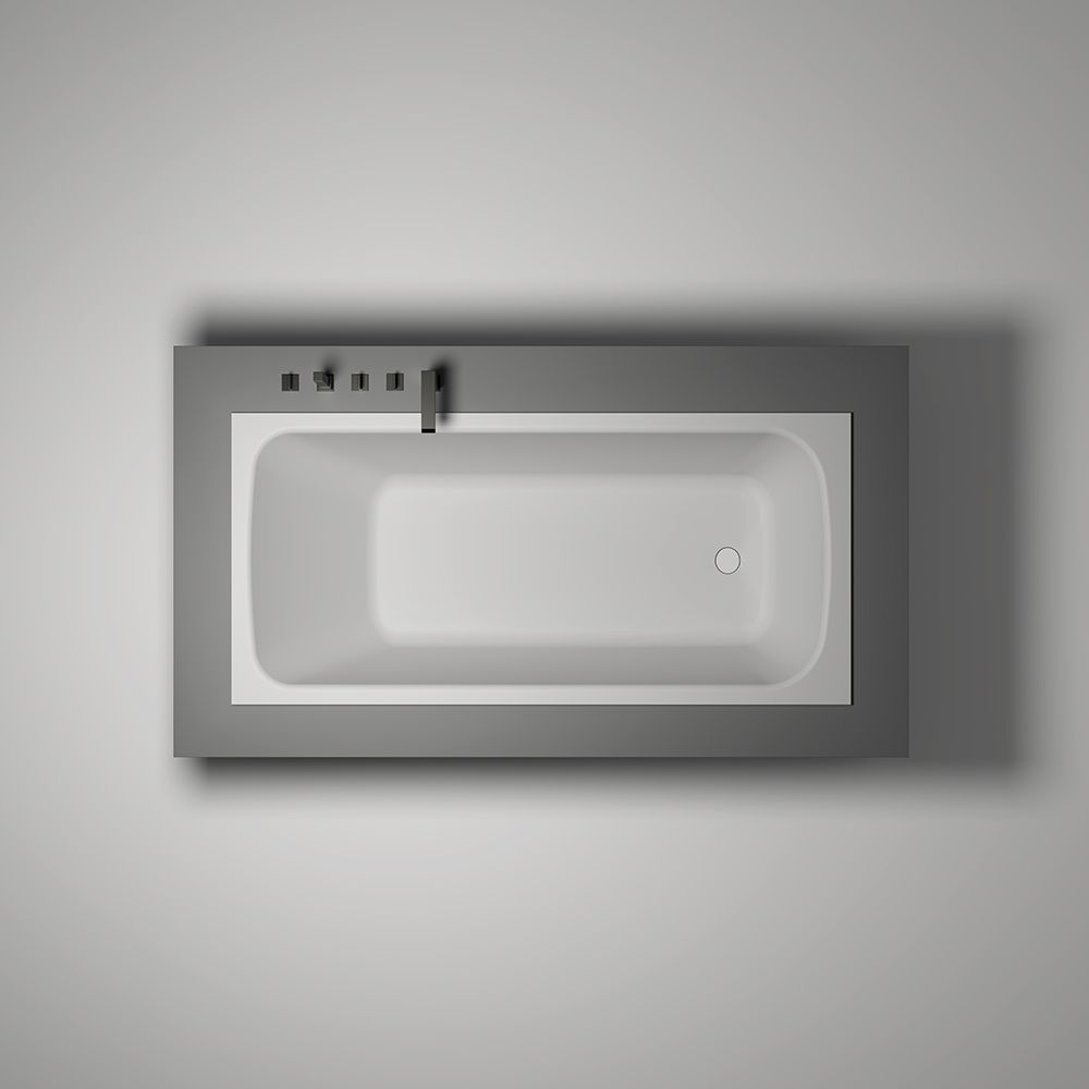 KT-8117 Solid Surface Tub Drop-in Bathtub Stone Resin Bathtub