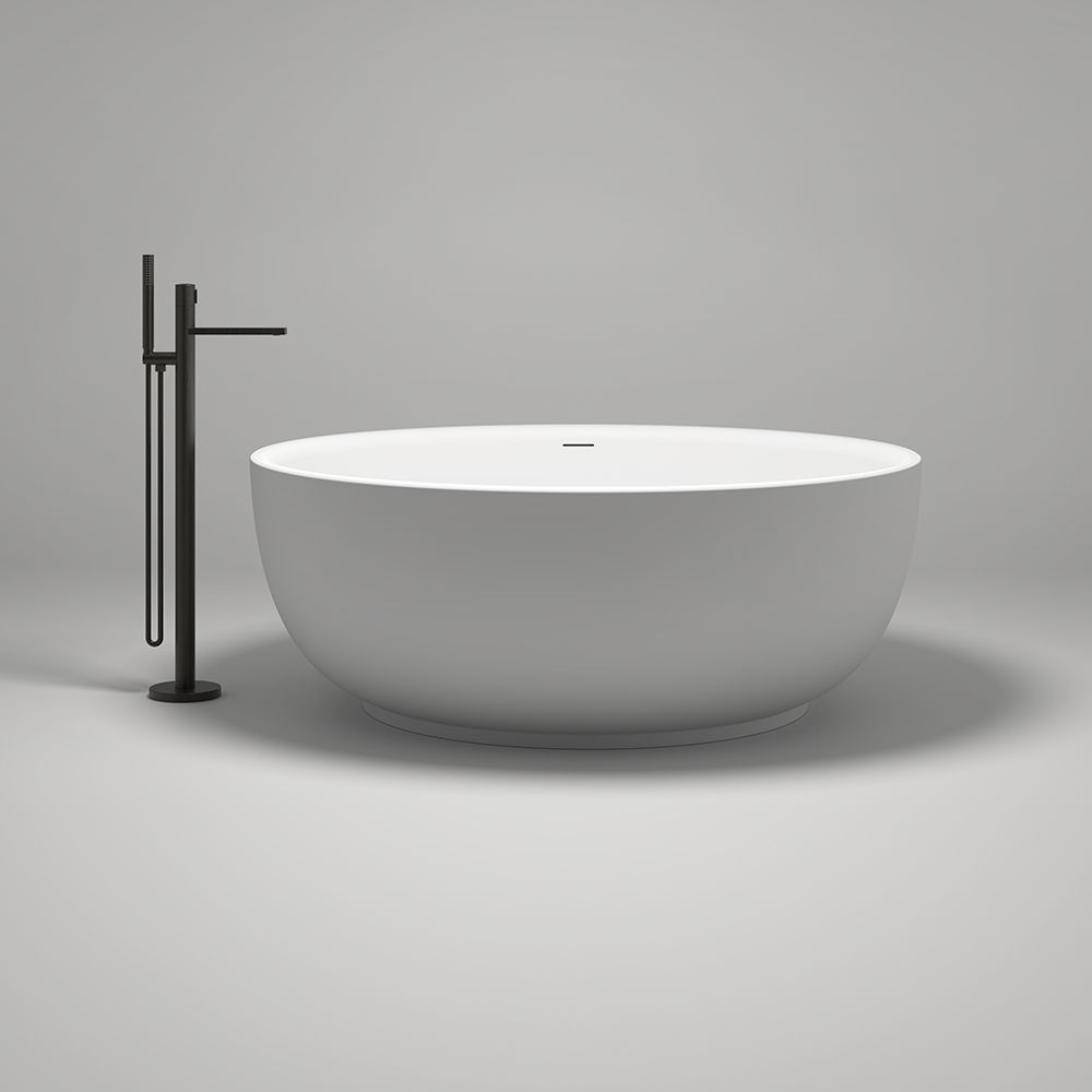 KT-8122 Artificial stone bathtubs Round Shape Soaking Bowl Tub