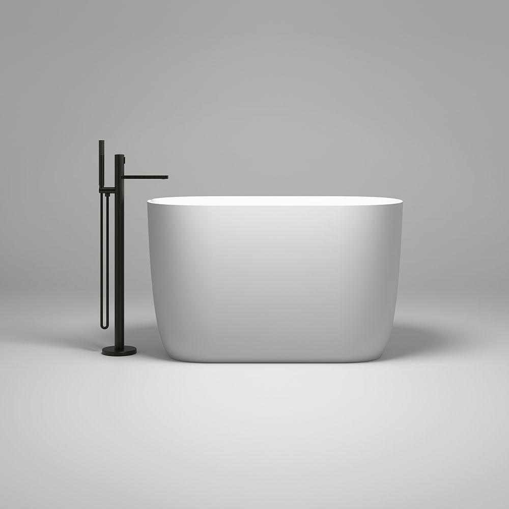 KT-8135 Seated Bathtub Resin Stone Bath With Seat Built-in