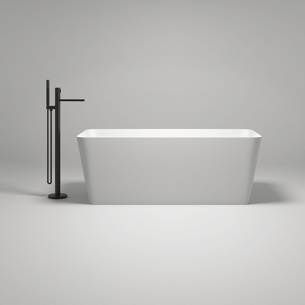 KT-8202 Stone Resin Freestanding Rectangular Soaking Tub