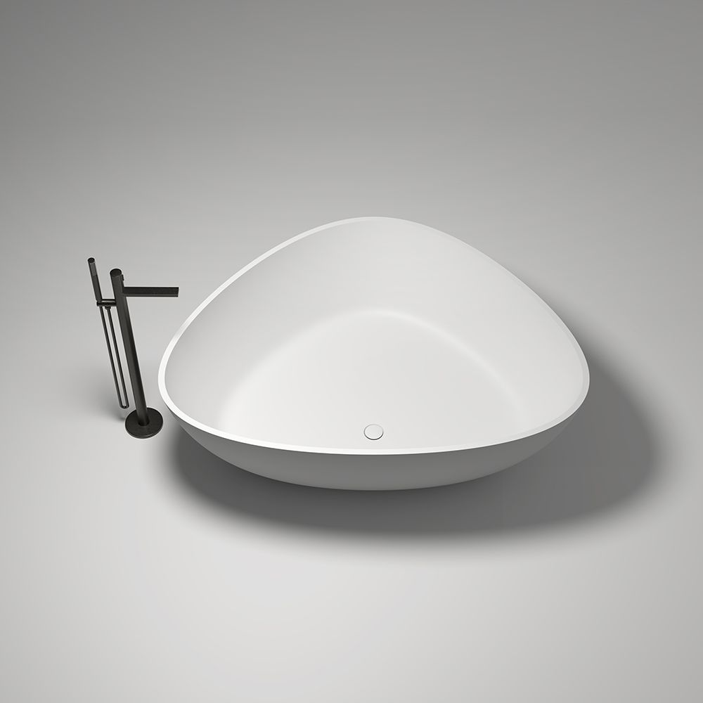 KT-8205 Stone Freestanding Bathtub Resin Stone Triangle Bathtub