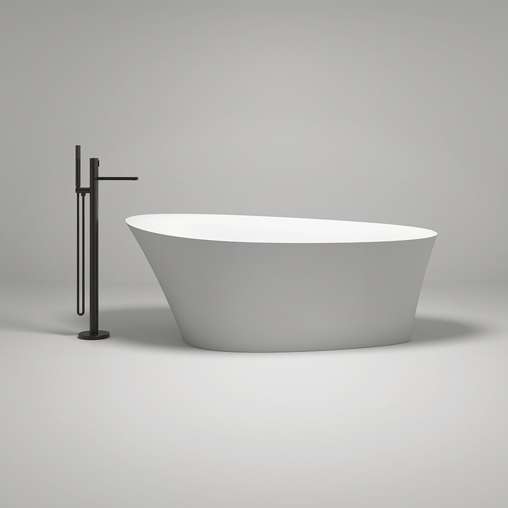 KT-8206 Triangular Bath Tub Solid Surface Freestanding Bathtub