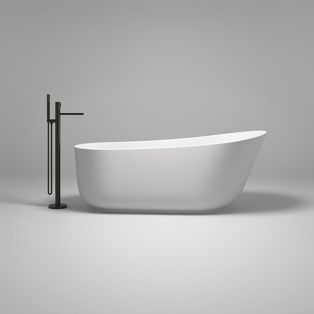 KT-8207 Stand Alone Bathtubs Solid Surface Freestanding Soaking Tub