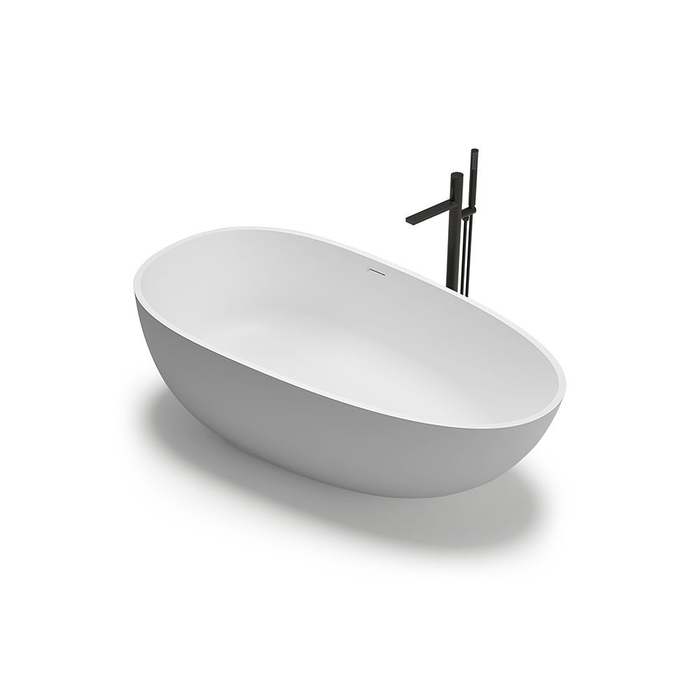 KT-8102 Egg Shape Solid Surface Baths Freestanding Soaking Baths