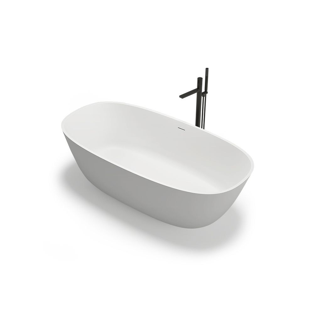 KT-8114 Artificial Stone Bathtubs Polymarble Freestanding Bathtub