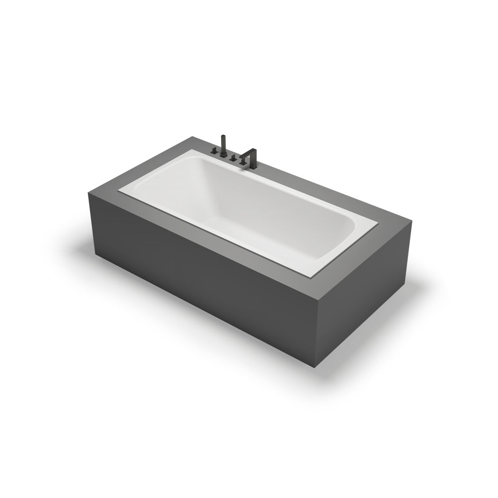 KT-8117 Solid Surface Tub Drop-in Bathtub Stone Resin Bathtub