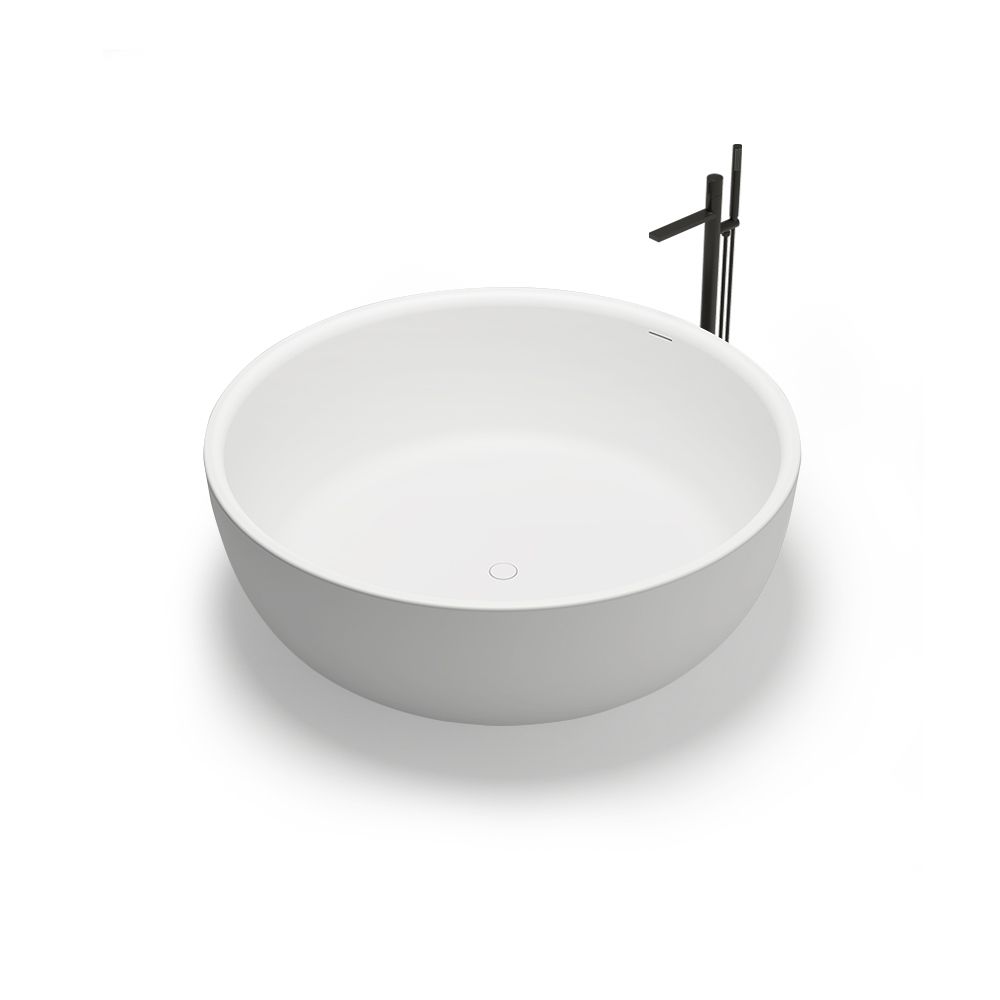 KT-8122 Artificial stone bathtubs Round Shape Soaking Bowl Tub