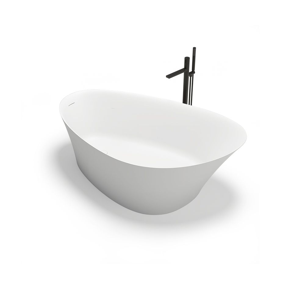 KT-8206 Triangular Bath Tub Solid Surface Freestanding Bathtub