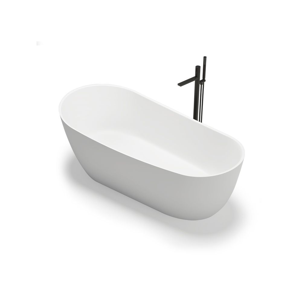 KT-8207 Stand Alone Bathtubs Solid Surface Freestanding Soaking Tub