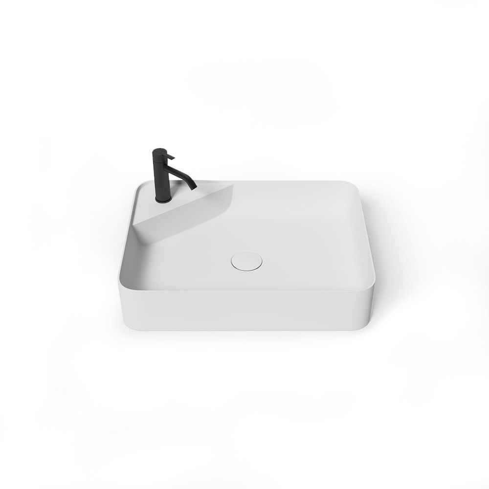 KT-2013 Counter Sink With Tap Hole Rectangular Countertop Basin