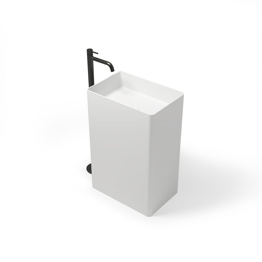 KT-6104 Freestanding Pedestal Basin Small bathrooms Rectangular Sinks