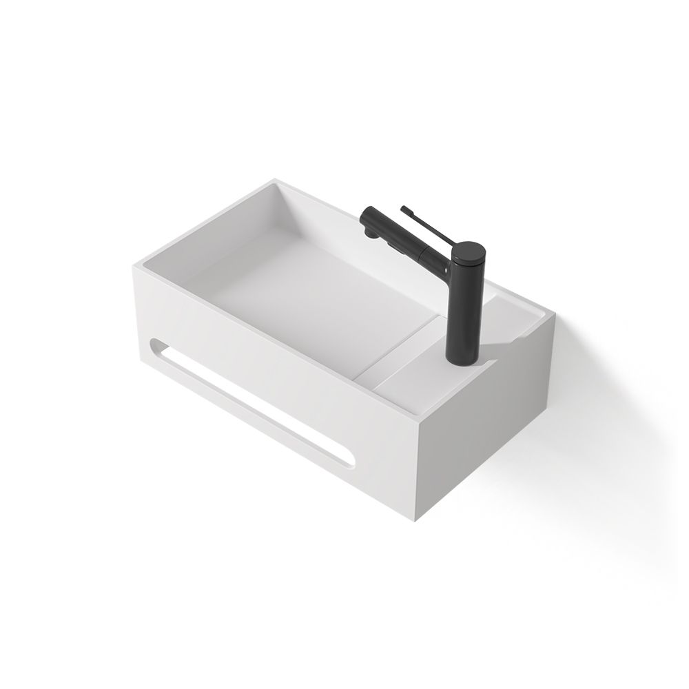 KT-W901 Integrated Towel Bar Design Wall Mounted Bathroom Sink