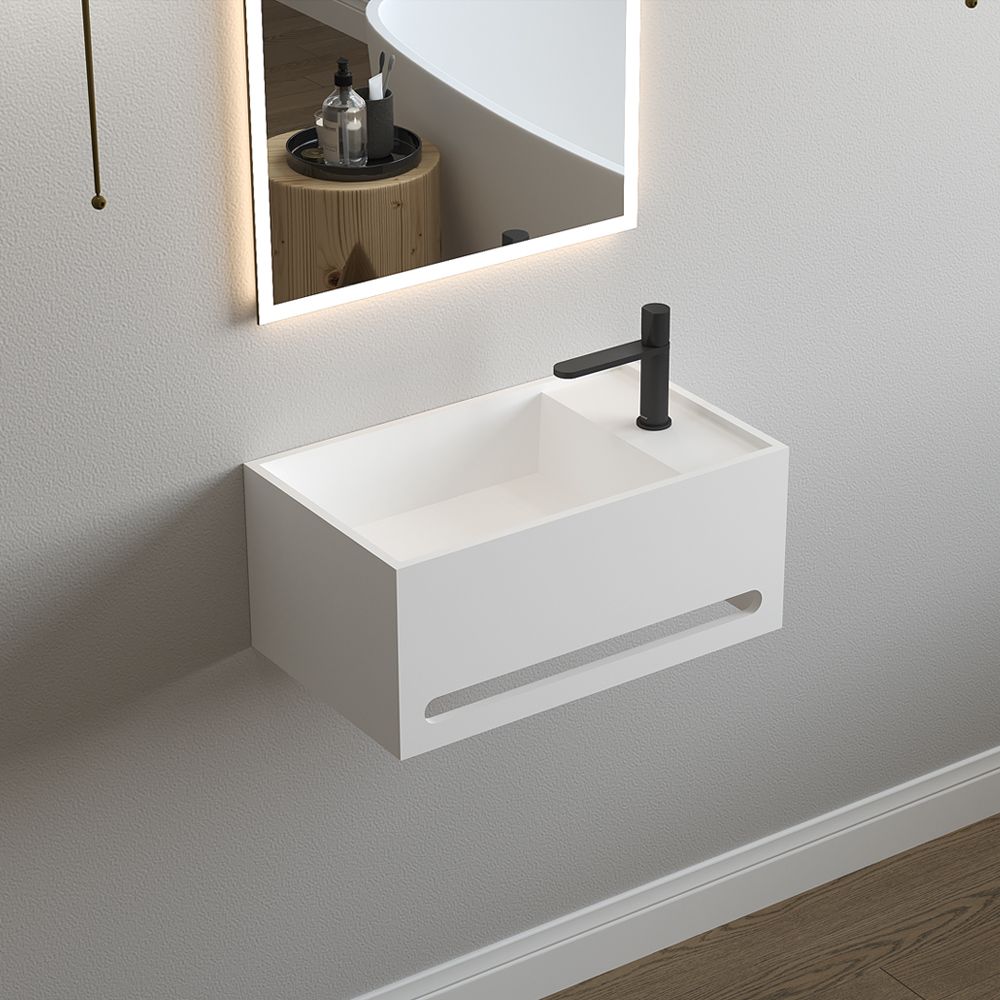 KT-W901 Integrated Towel Bar Design Wall Mounted Bathroom Sink