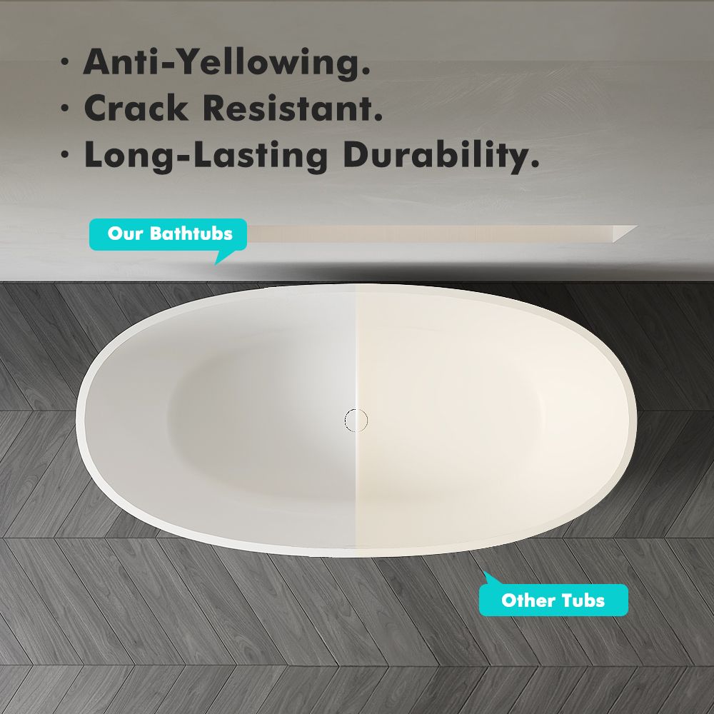 KT-8123 Stone Resin Back to Wall Bath Freestanding Alcove Bathtubs