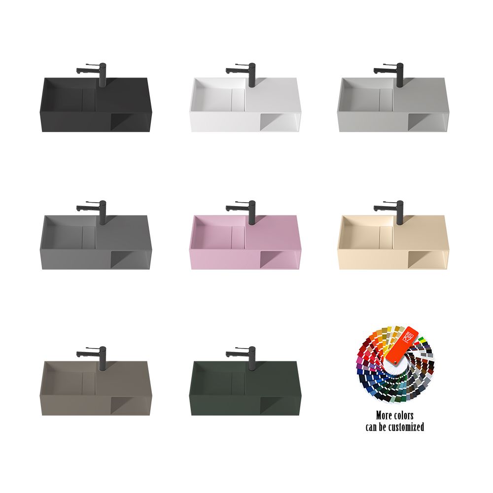 KT-W901 Integrated Towel Bar Design Wall Mounted Bathroom Sink
