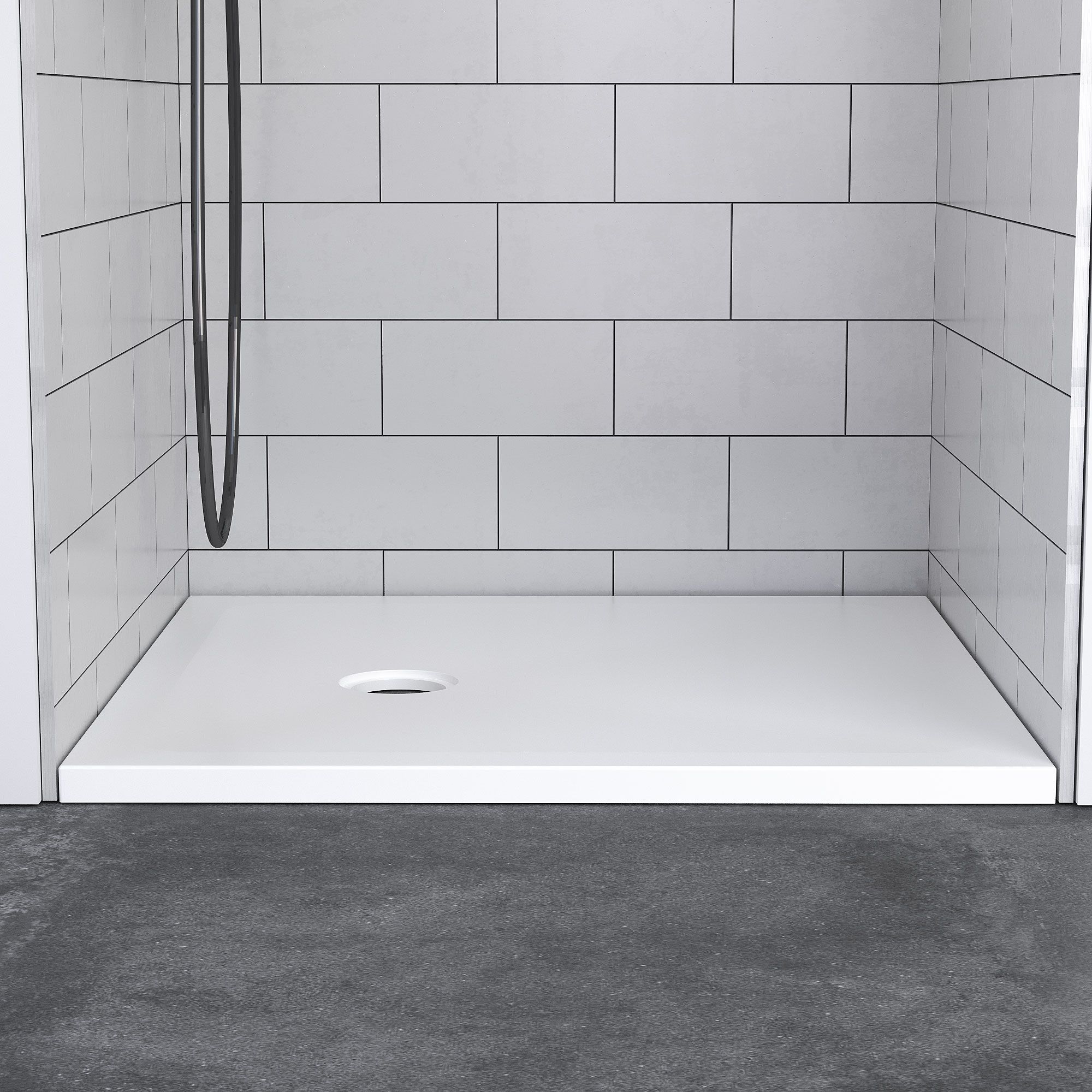 KT-ST020 Mineralcast Solid Surface Shower Base 800 Shower Tray