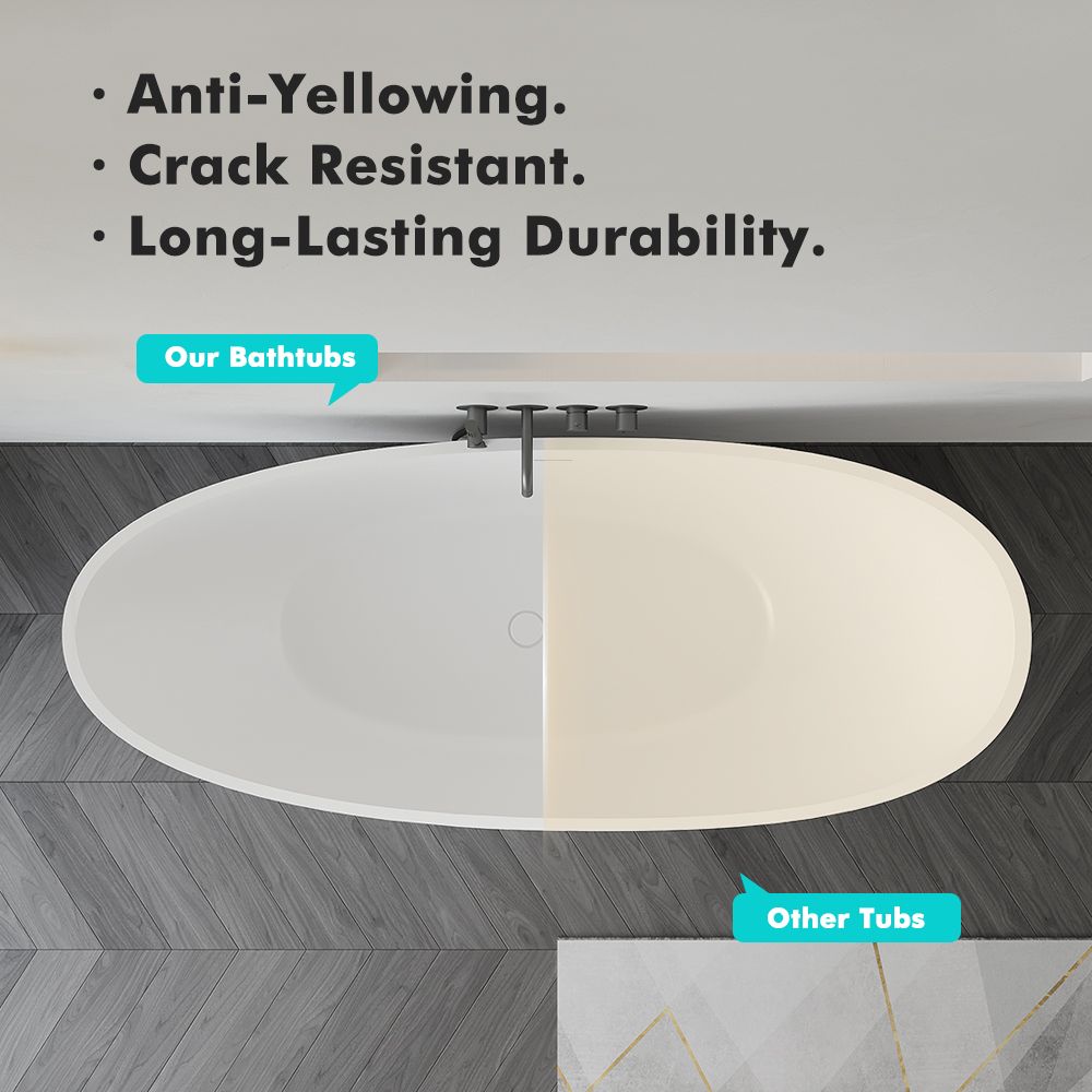 KT-8111 Moon Shaped Bath Tub Stone Resin Bathtubs For Sale