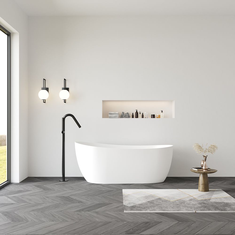 KT-8115 Solid Surface Freestanding Tub with Sleek Design Finish