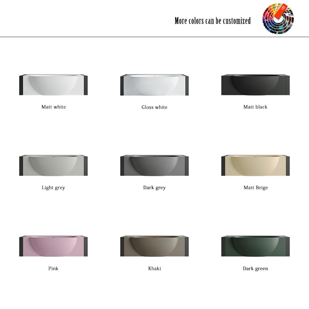 KT-8123 Stone Resin Back to Wall Bath Freestanding Alcove Bathtubs