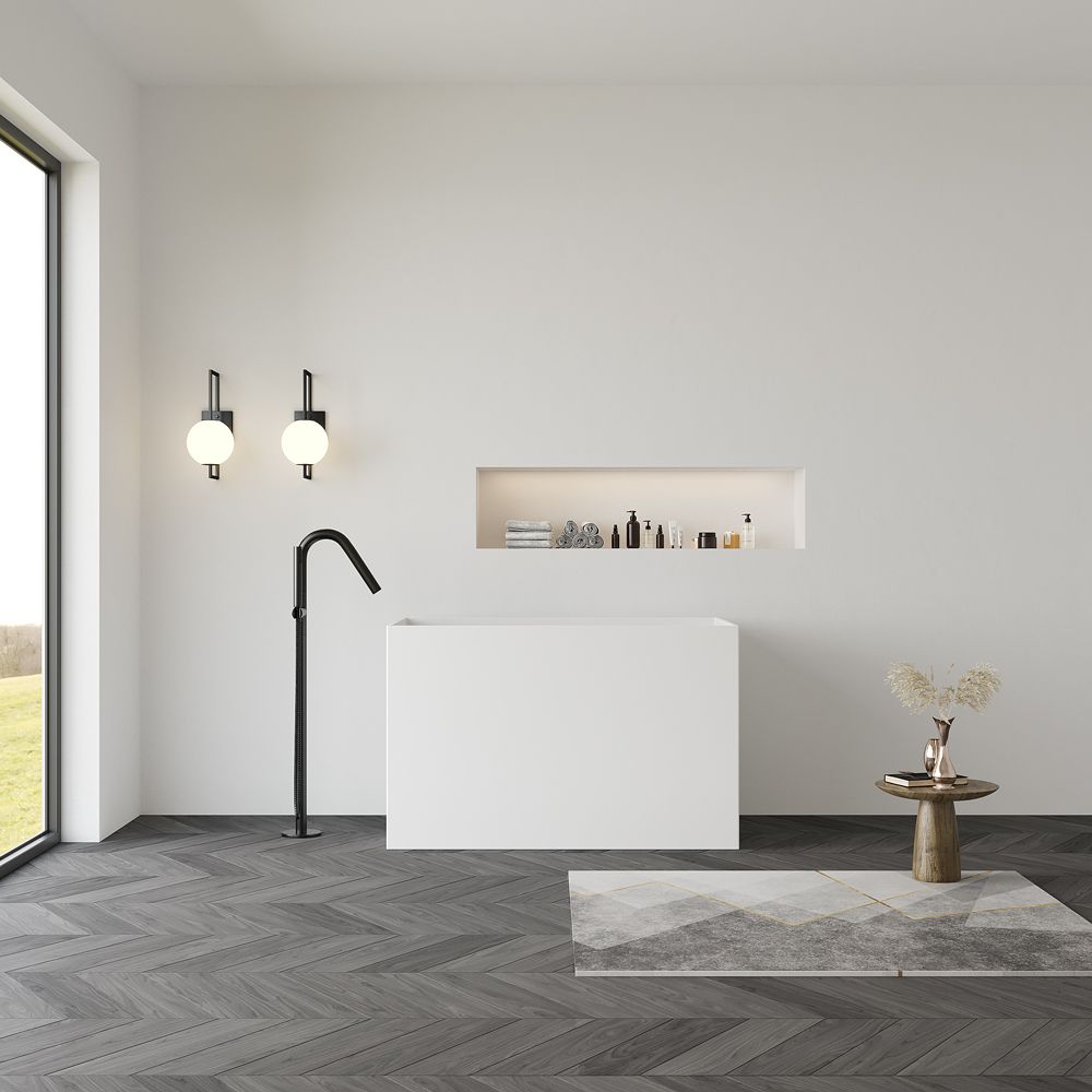 KT-8133 Small Freestanding Bathtub With Seat For Small Bathroom