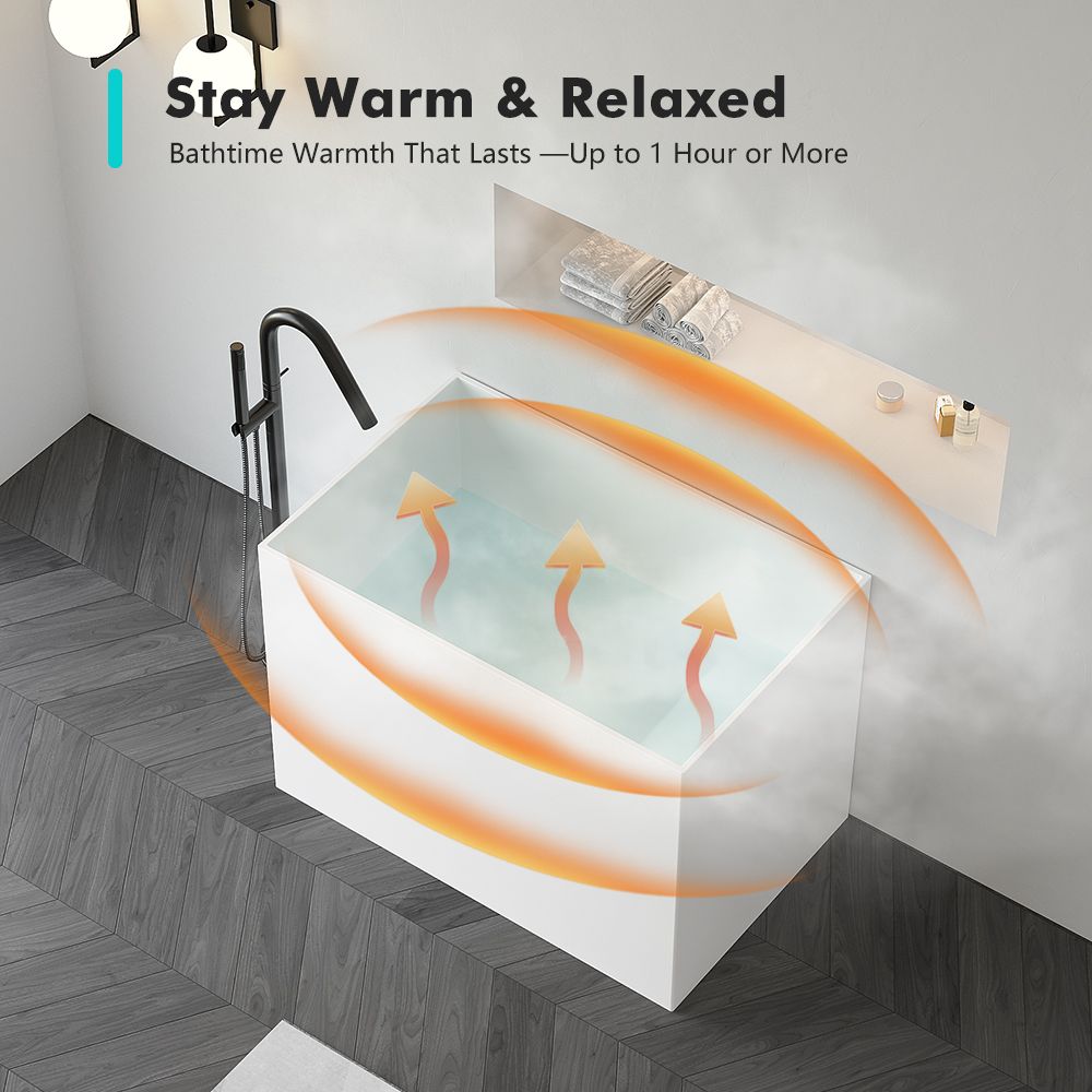 KT-8133 Small Freestanding Bathtub With Seat For Small Bathroom