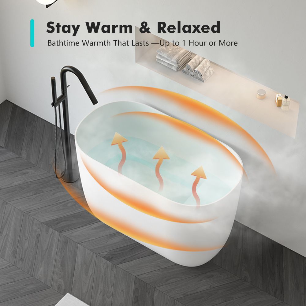 KT-8135 Seated Bathtub Resin Stone Bath With Seat Built-in