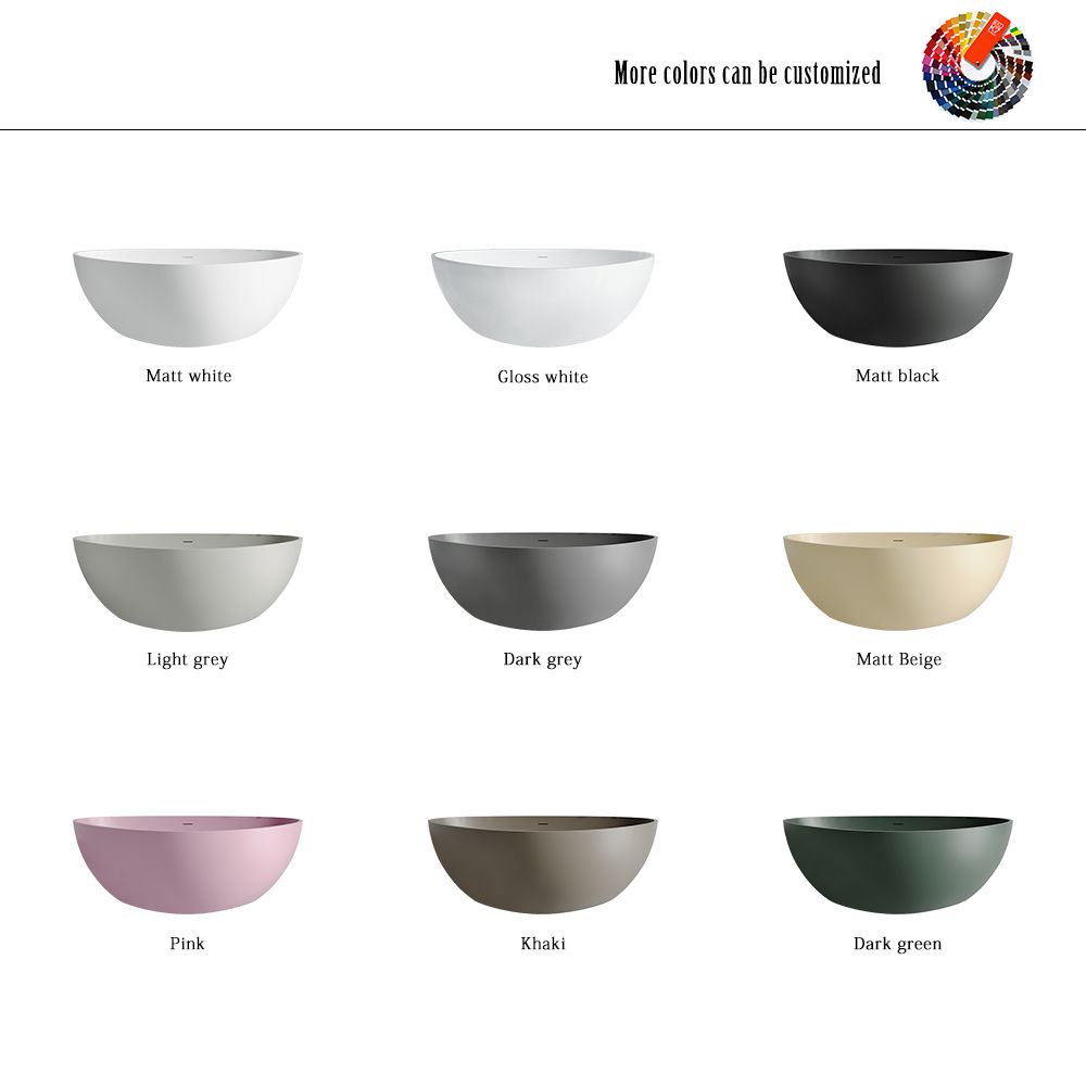 KT-8205 Stone Freestanding Bathtub Resin Stone Triangle Bathtub