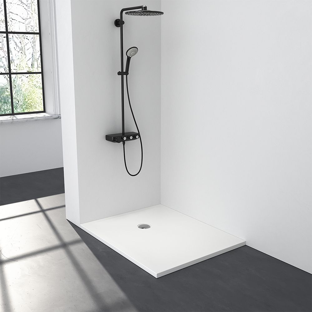KT-ST022 1000×800 Shower Tray Solid Surface Shower Base