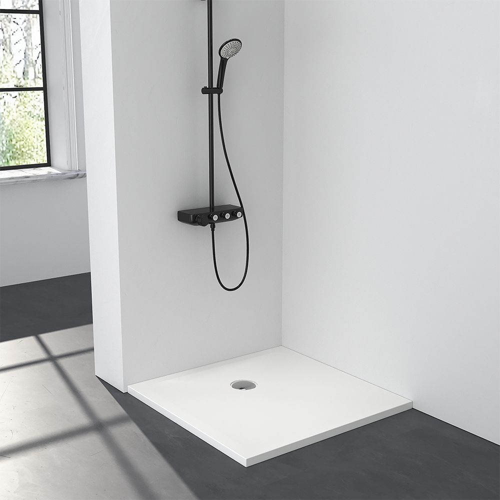 KT-ST020 Mineralcast Solid Surface Shower Base 800 Shower Tray