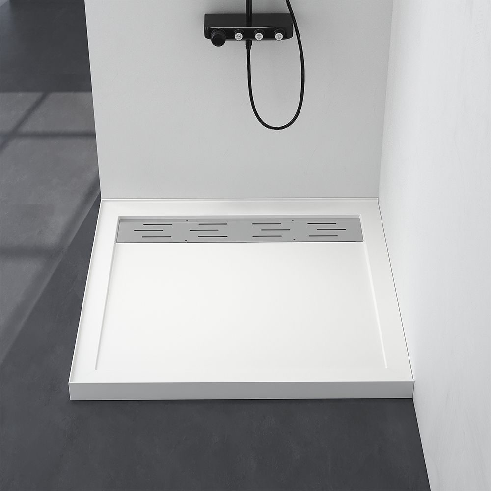 KT-ST011 38×38inch Square Solid Surface Stone Shower Base