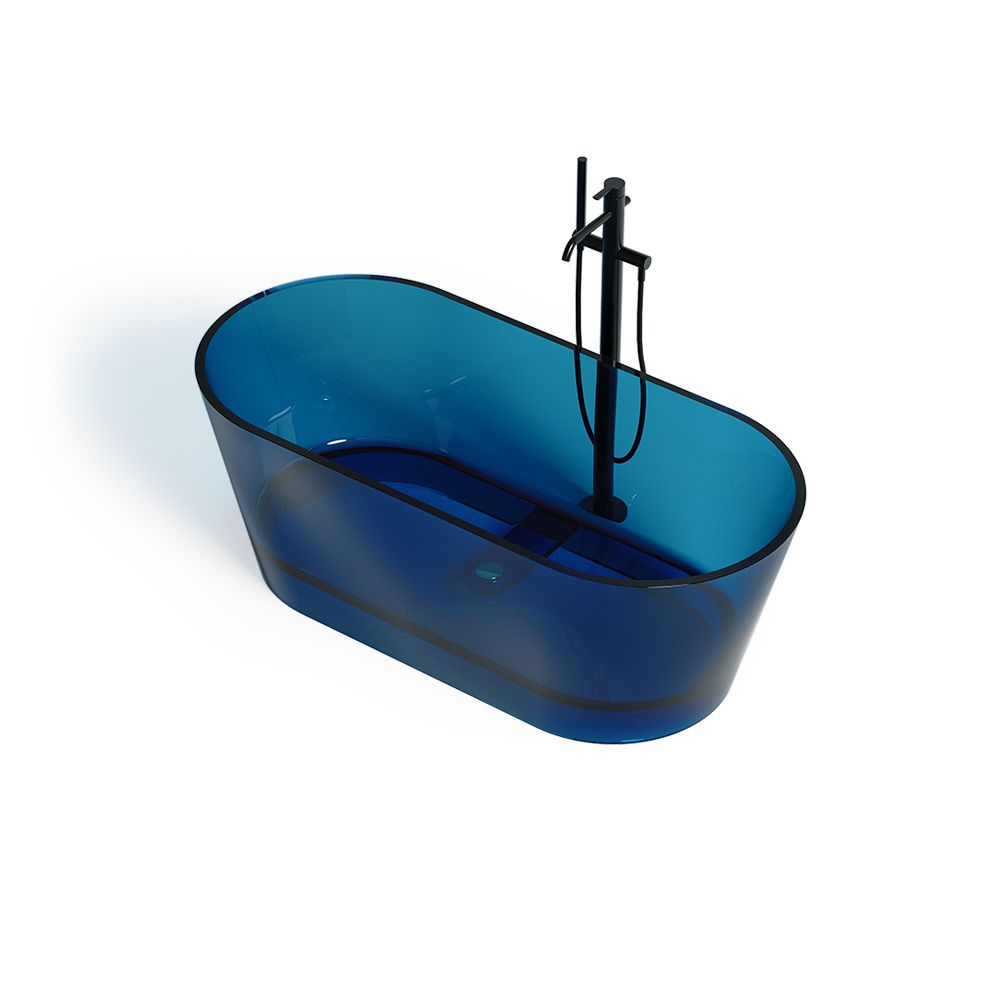 KT-8107R Various Colour Crystal Clear Resin Tub Transparent Tub