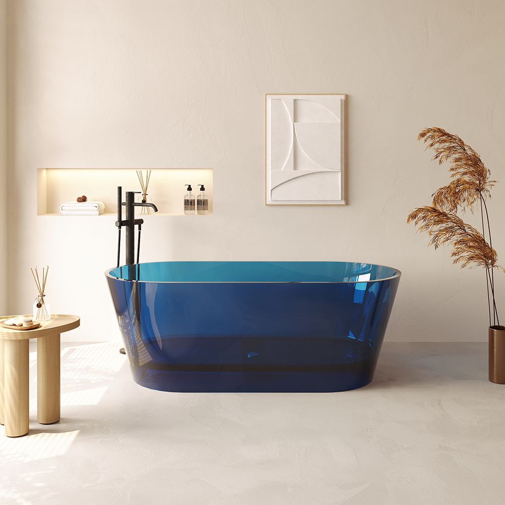 KT-8107R Various Colour Crystal Clear Resin Tub Transparent Tub