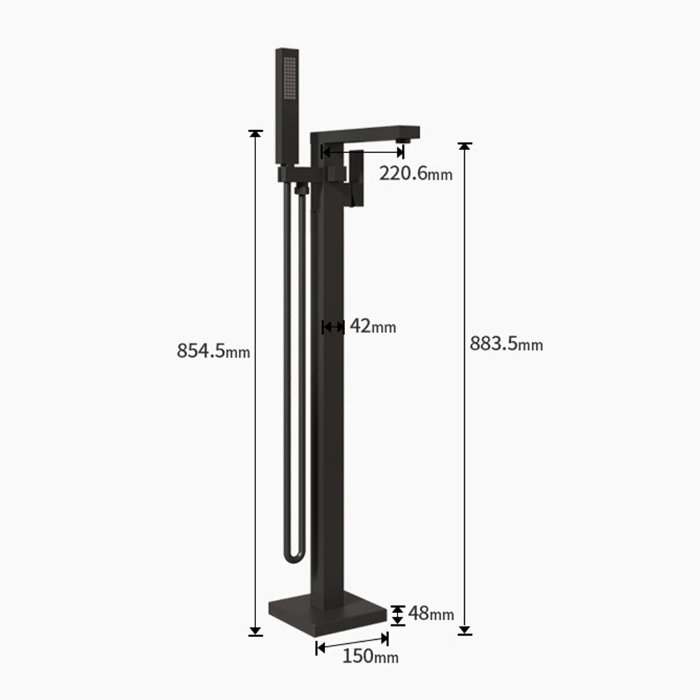 KT-61001 Brass Material Modern Bathroom Faucets Bath Filler Tap
