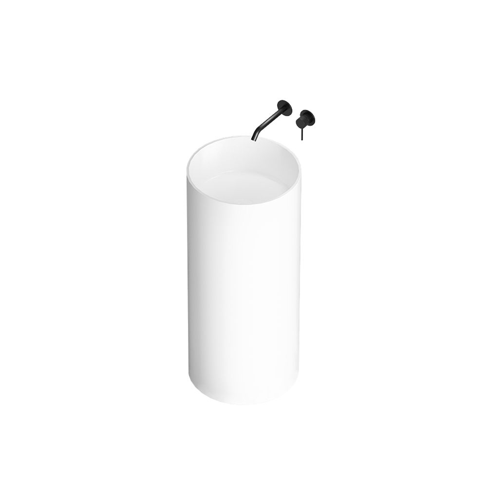 KT-3001 Solid Surface Freestanding Pedestal Sink