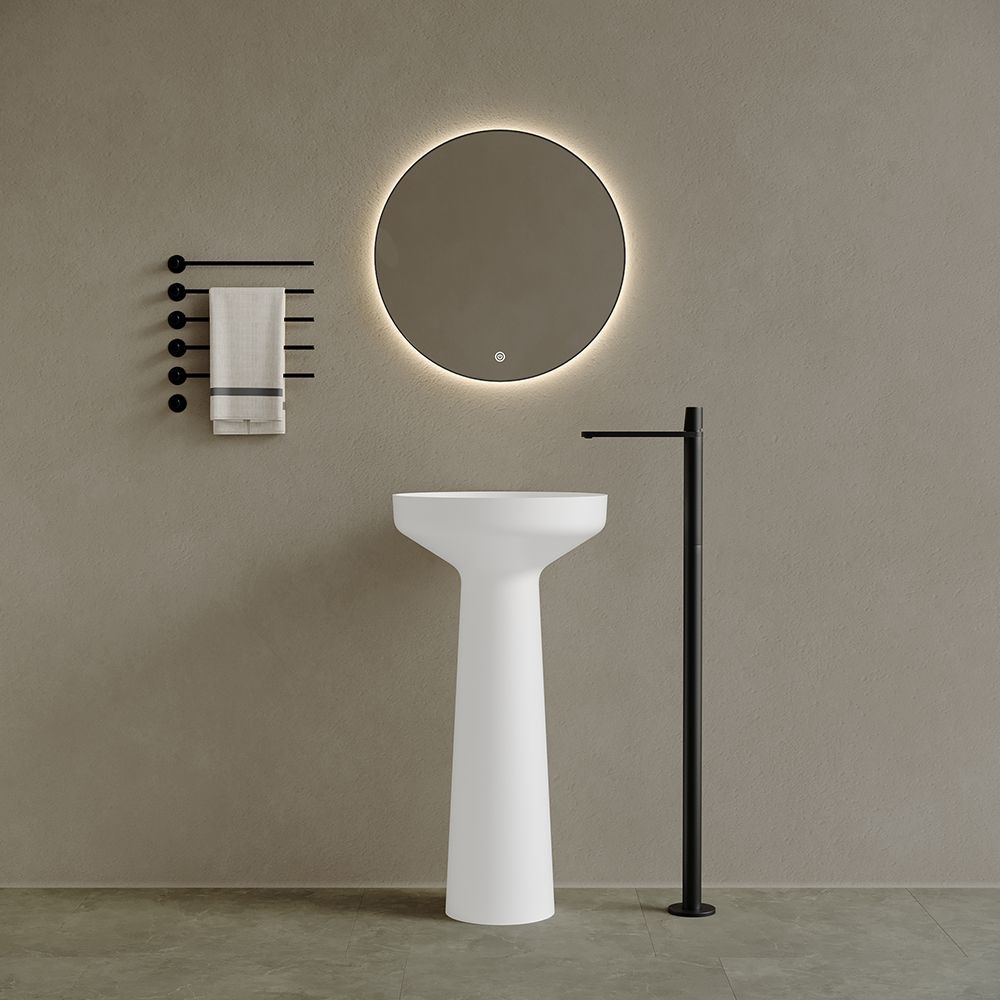 KT-3020 Artificial Stone Pedestal Wash Basin