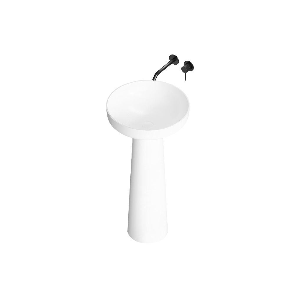 KT-3020 Artificial Stone Pedestal Wash Basin