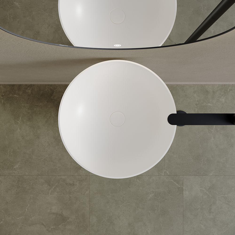 KT-3020 Artificial Stone Pedestal Wash Basin