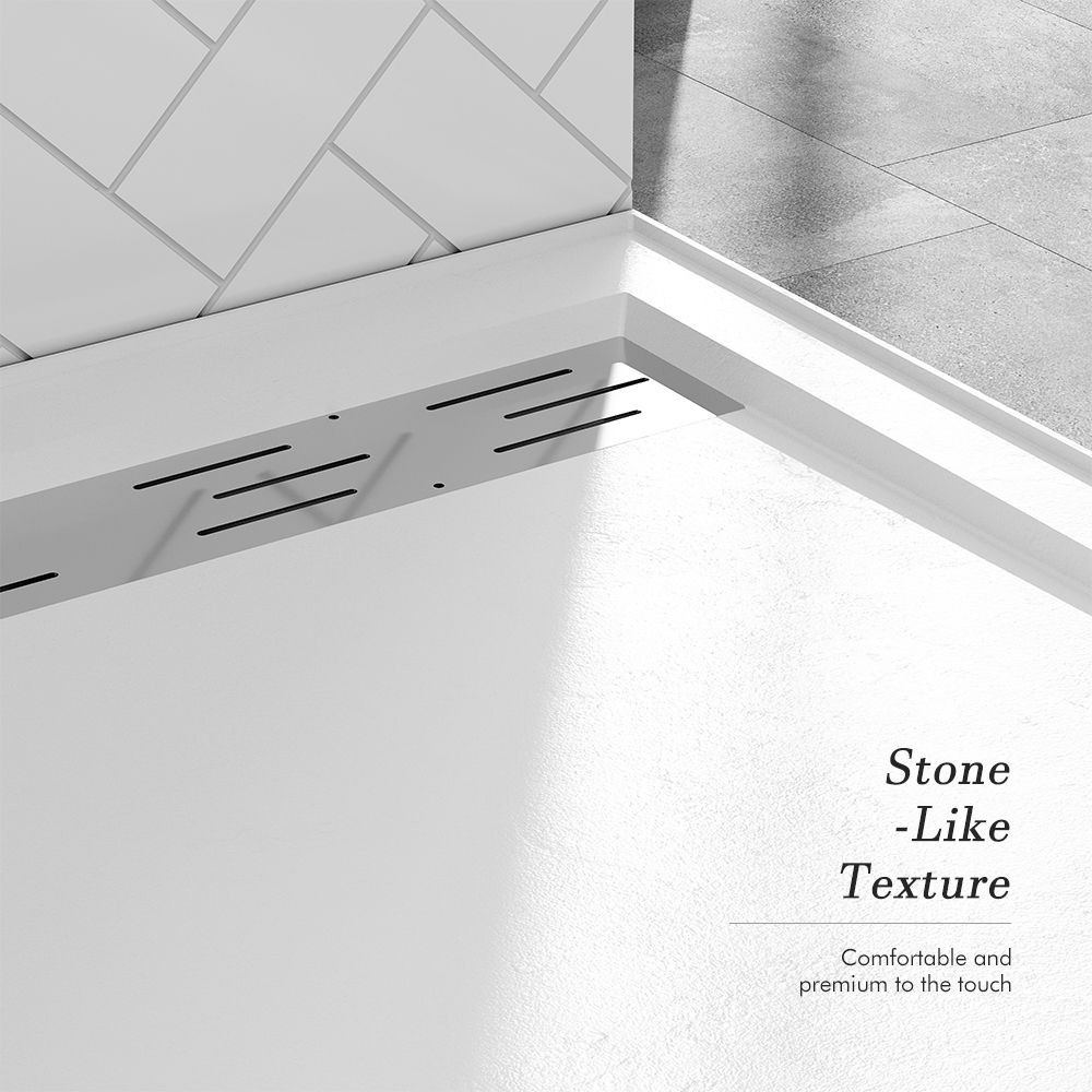 KT-ST011 38×38inch Square Solid Surface Stone Shower Base